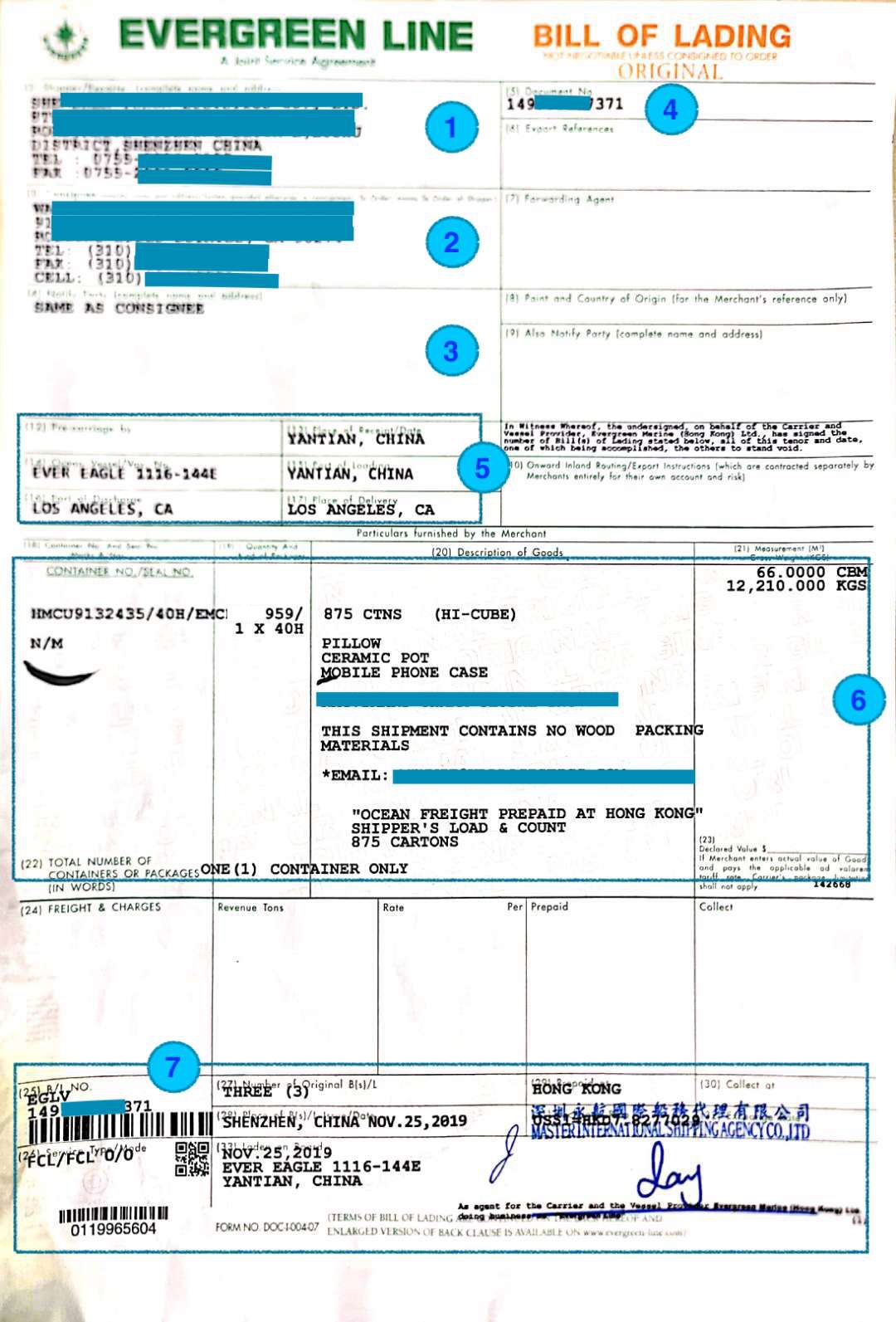 Bill of Lading