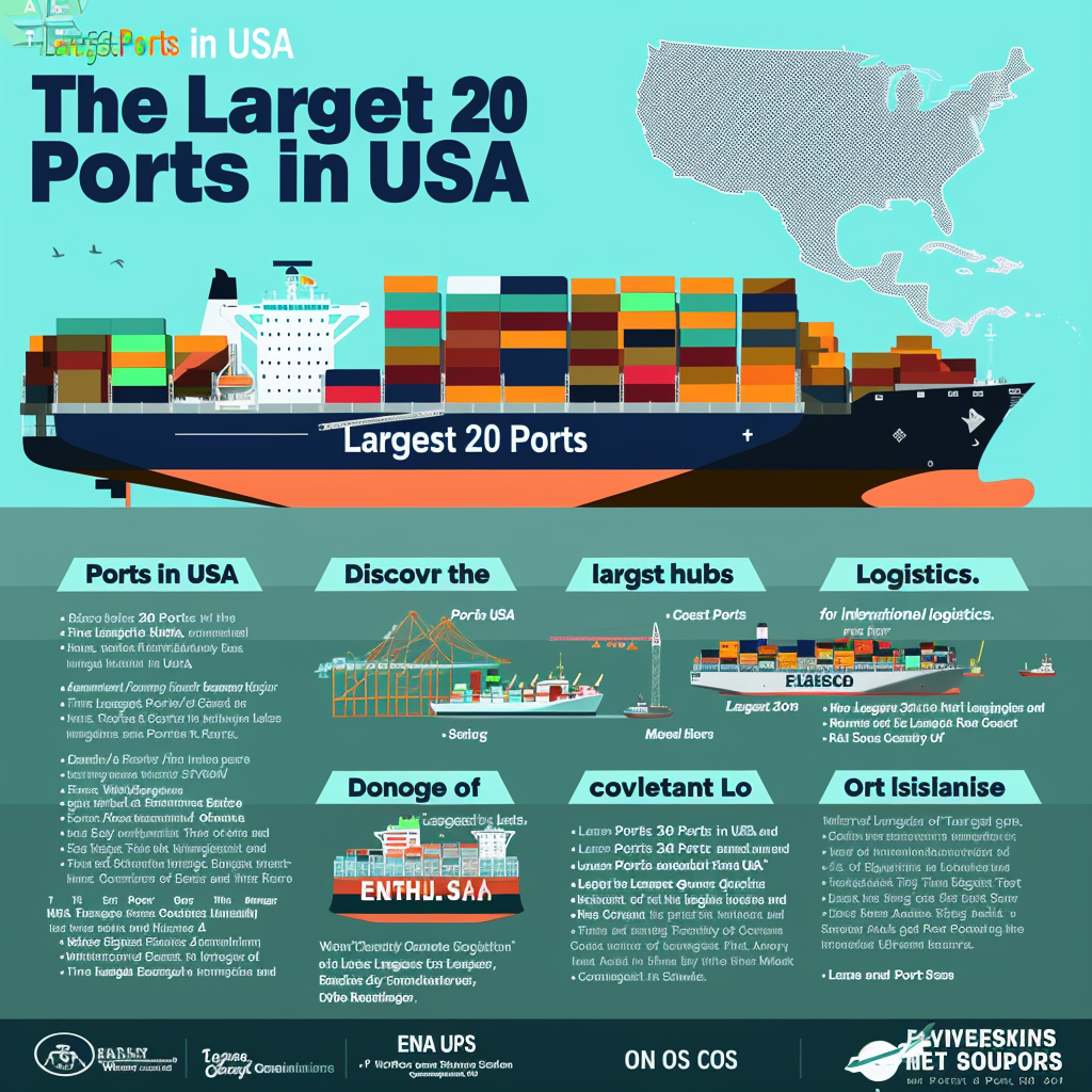 The Largest 20 Ports in USA